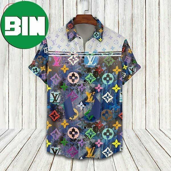 Louis Vuitton 2023 Colorful Logo Hawaiian Shirt