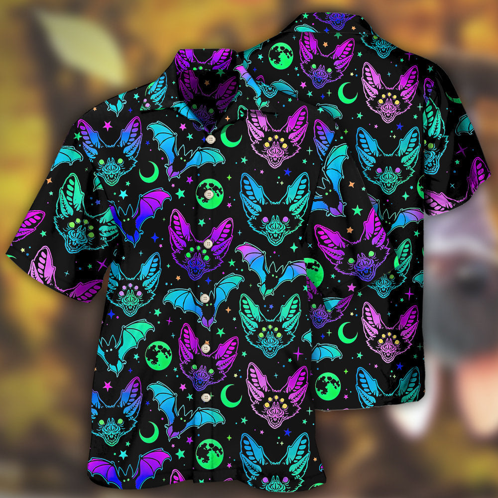 Bat Neon Magic - Hawaiian Shirt