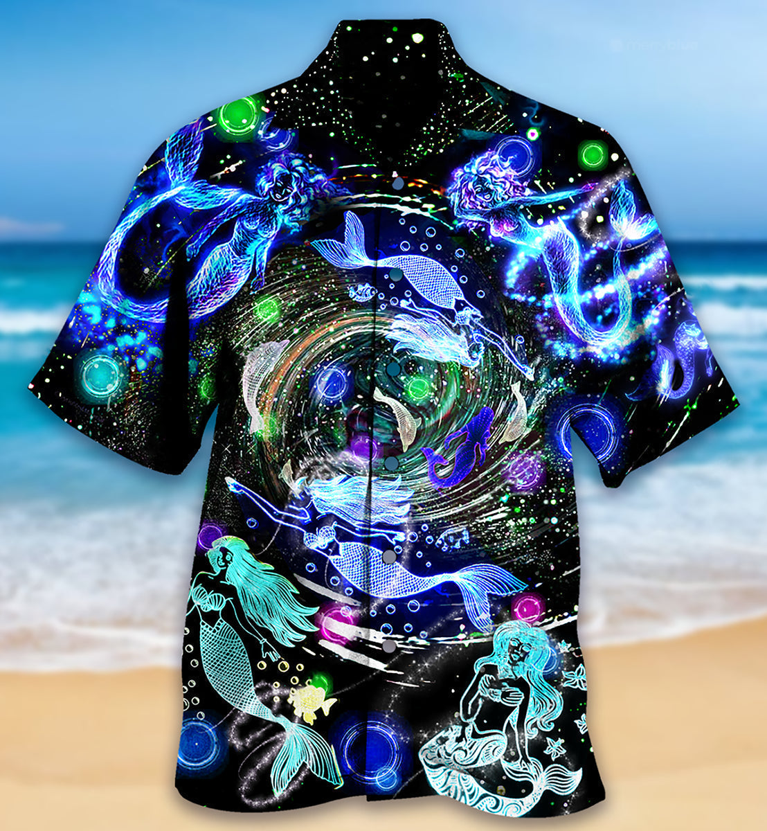 Mermaid Love Ocean With Lot of Mermaid - Hawaiian Shirt