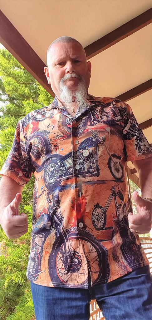 Motorcycle Vintage Style Ride And Live Today - Hawaiian Shirt