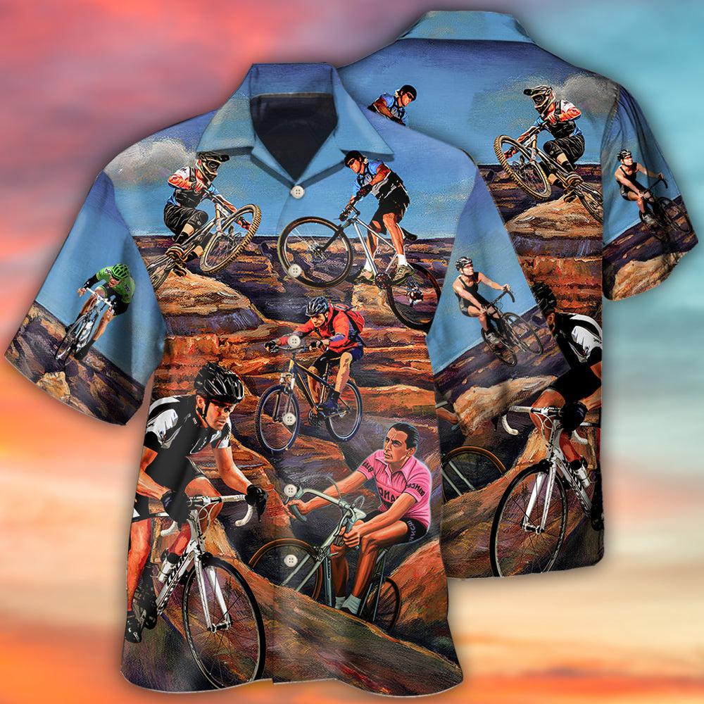 Bike Mountain Biking - Hawaiian Shirt