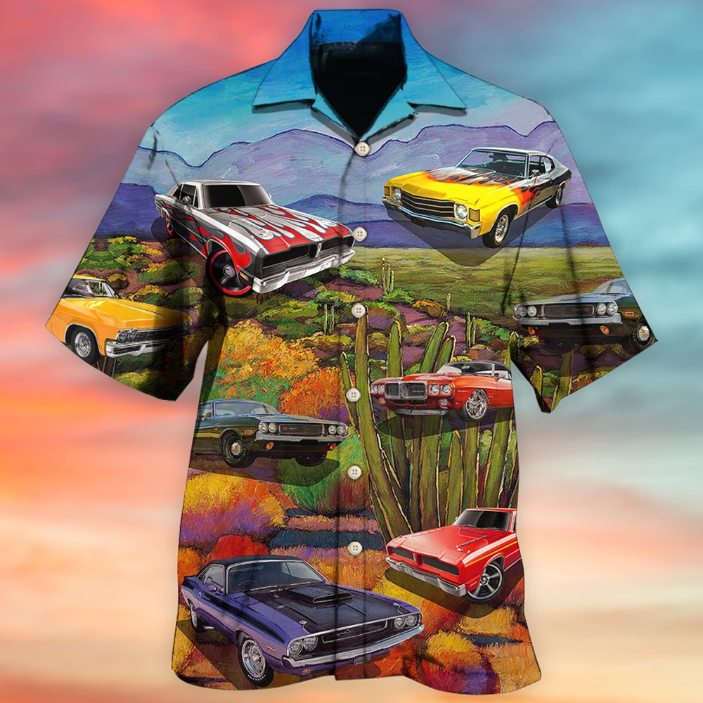 Car Landscape Style - Hawaiian Shirt