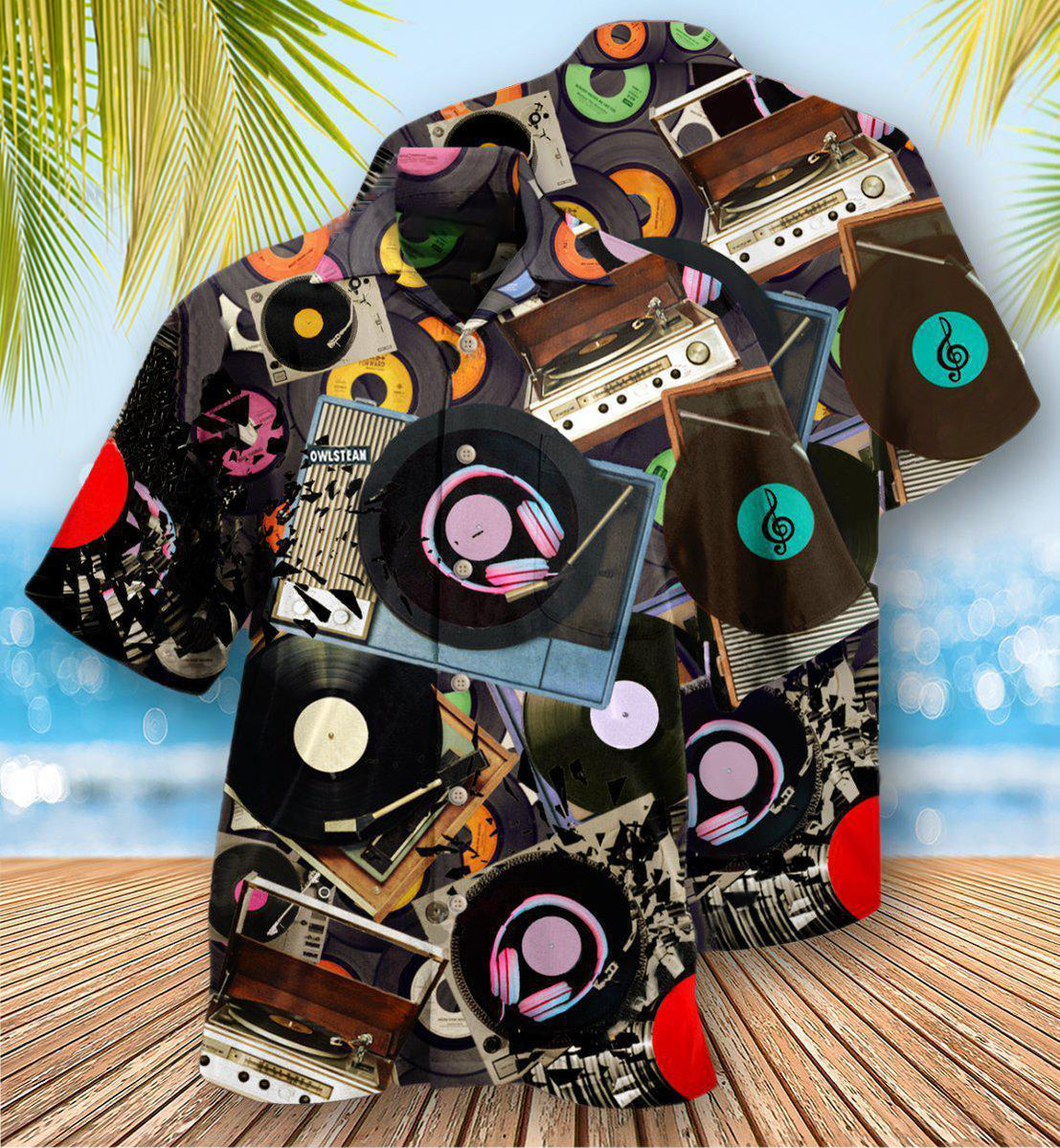Music Every Sha-la-la Melody On Record Players - Hawaiian Shirt