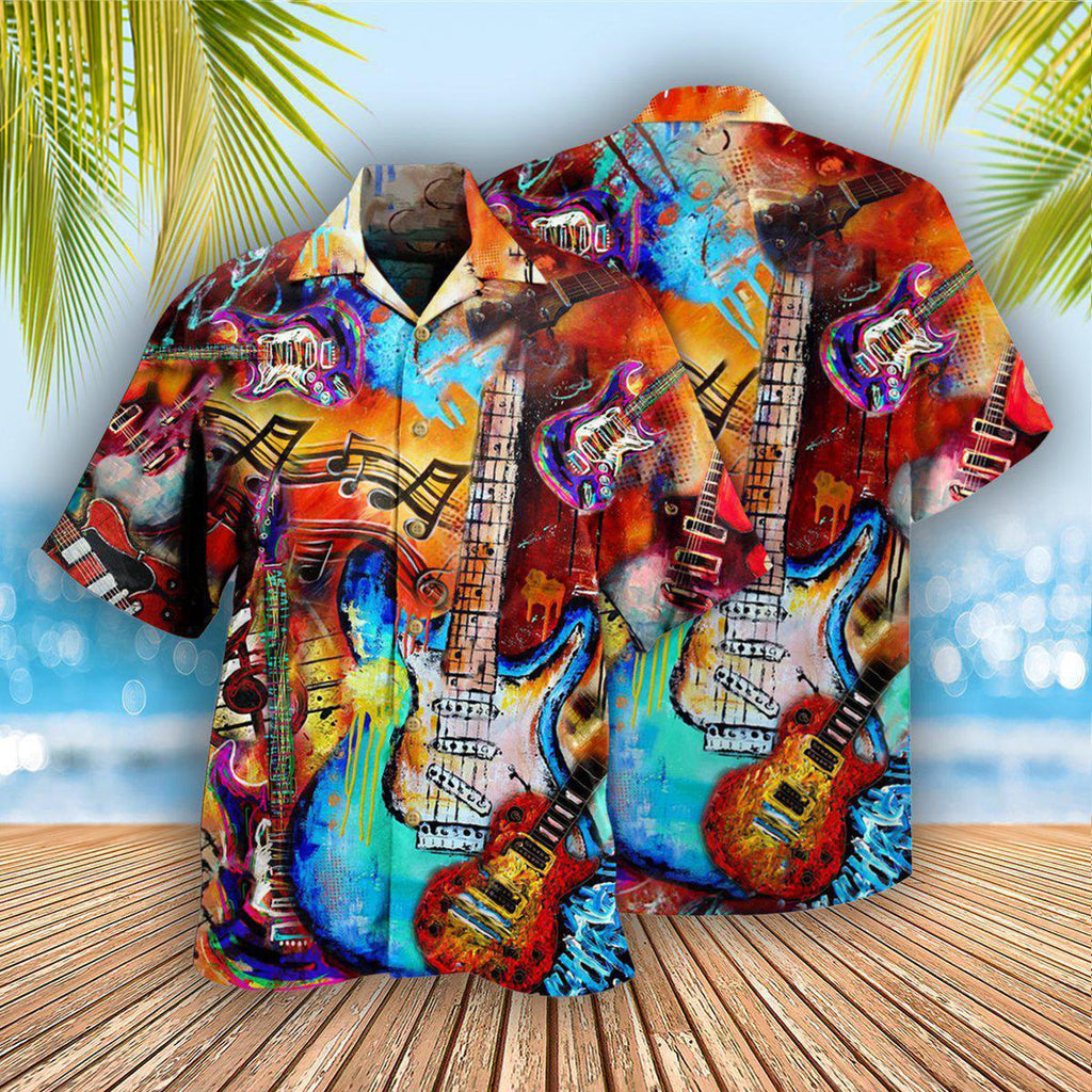 Guitar Music Guitar Go Where - Hawaiian Shirt