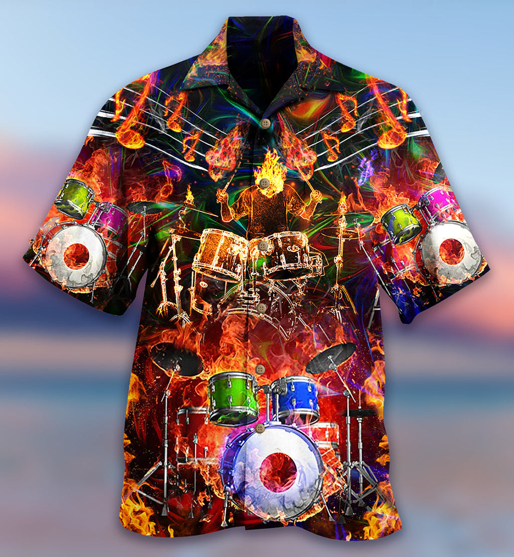 Drum Music Is My Life My Soul - Hawaiian Shirt