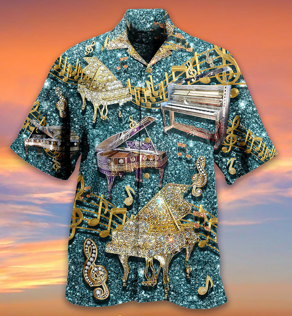 Piano Music Love Diamond Cool - Hawaiian Shirt