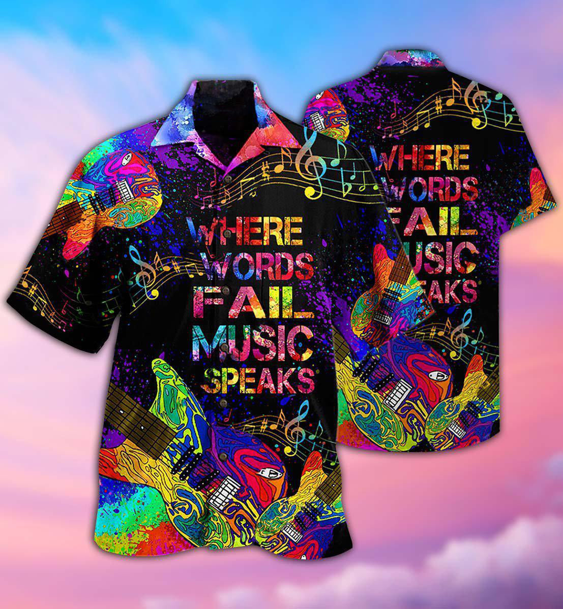 Music Speaks Style - Hawaiian Shirt
