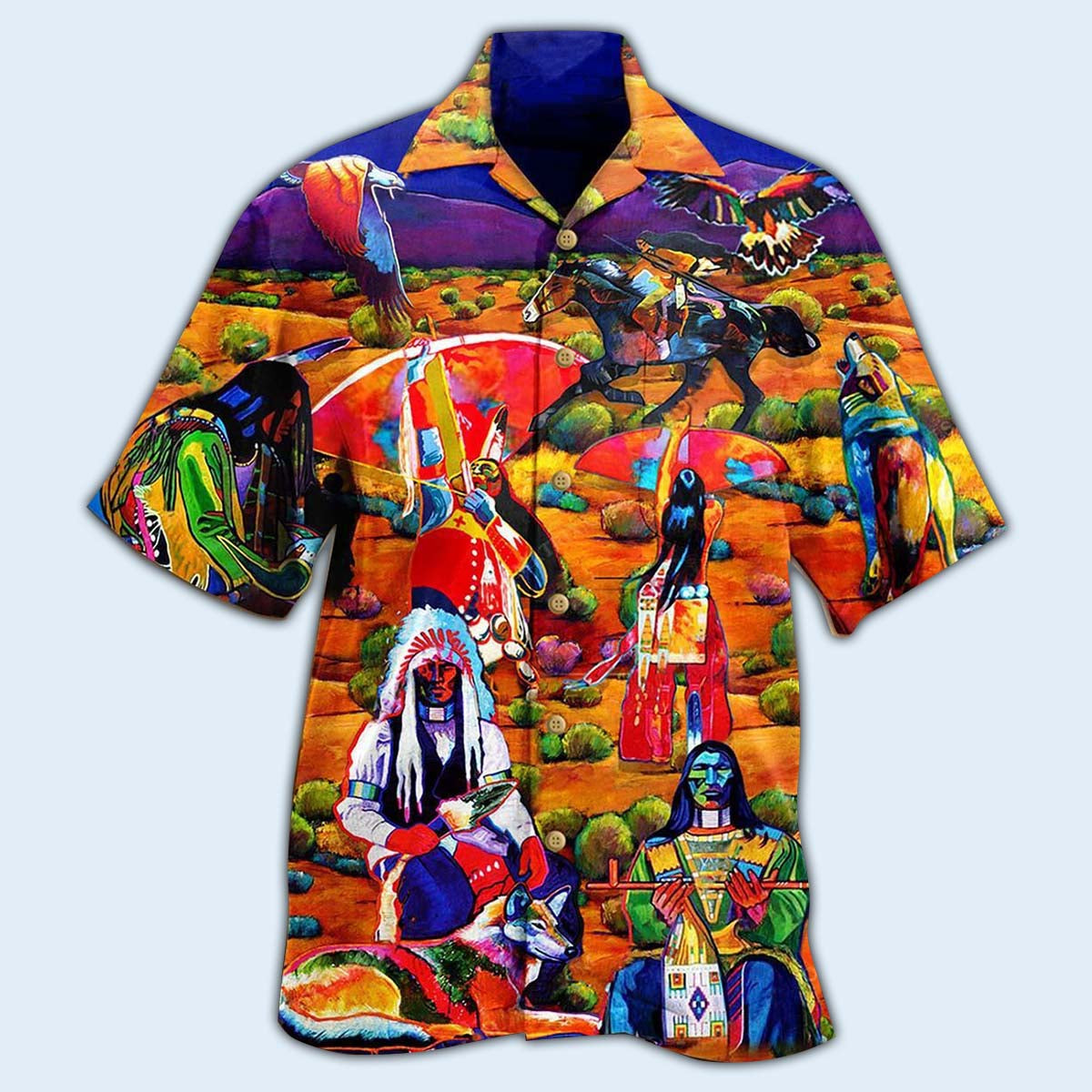 Native Human Love Red - Hawaiian Shirt