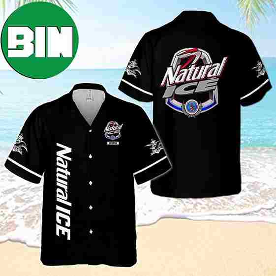 Natural Ice Black Summer Hawaiian Shirt