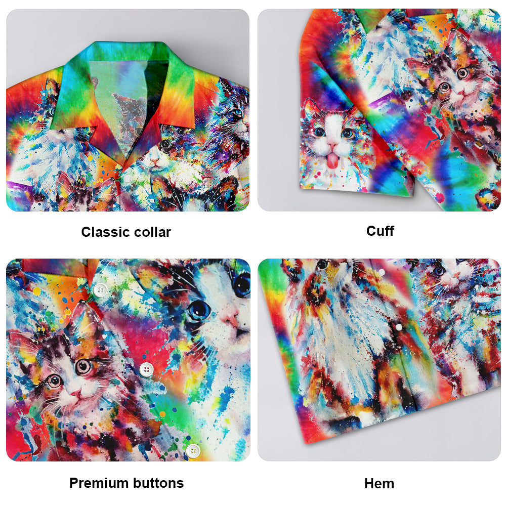 Cat Baby Angel Color - Hawaiian Shirt