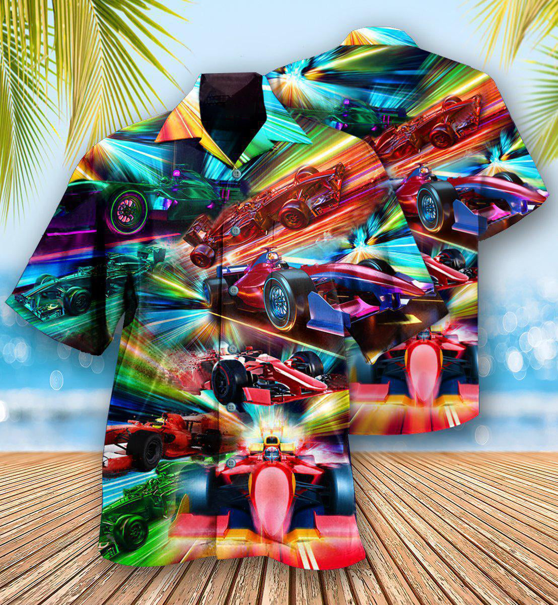 Car Racing Warning Auto Racing Fast - Hawaiian Shirt