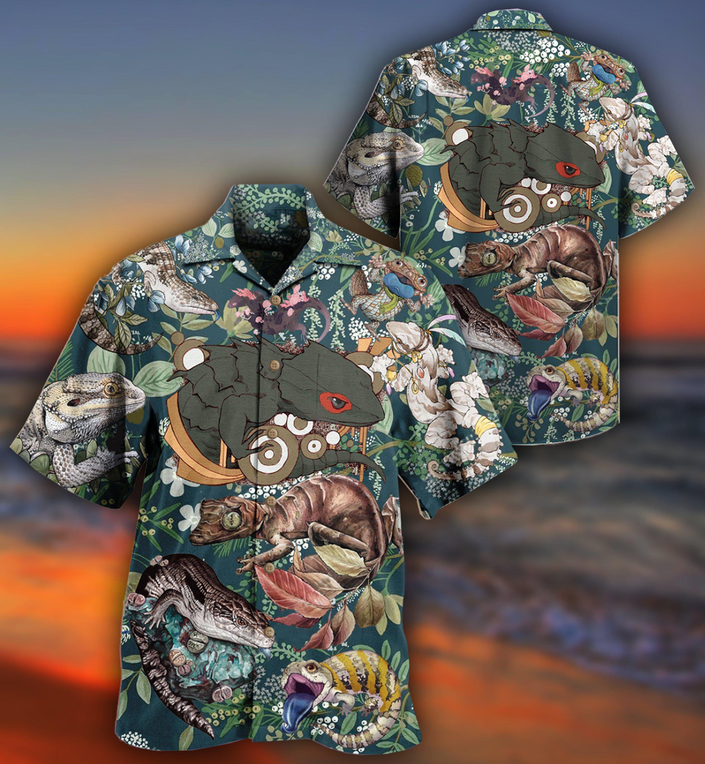 Reptile Animals Love Reptile - Hawaiian Shirt