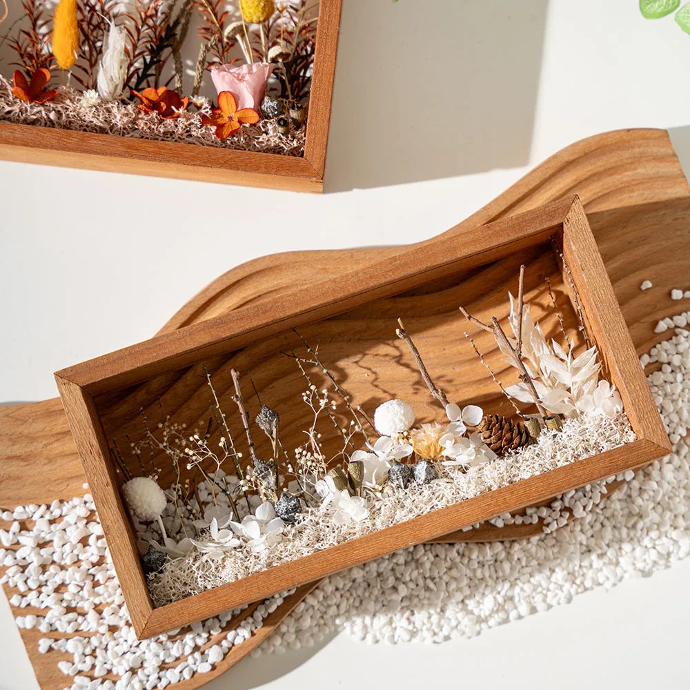 Kids Handmade Preserved Flower DIY Craft Kit With Photo Frame Tools Home Decor Birthday Gift