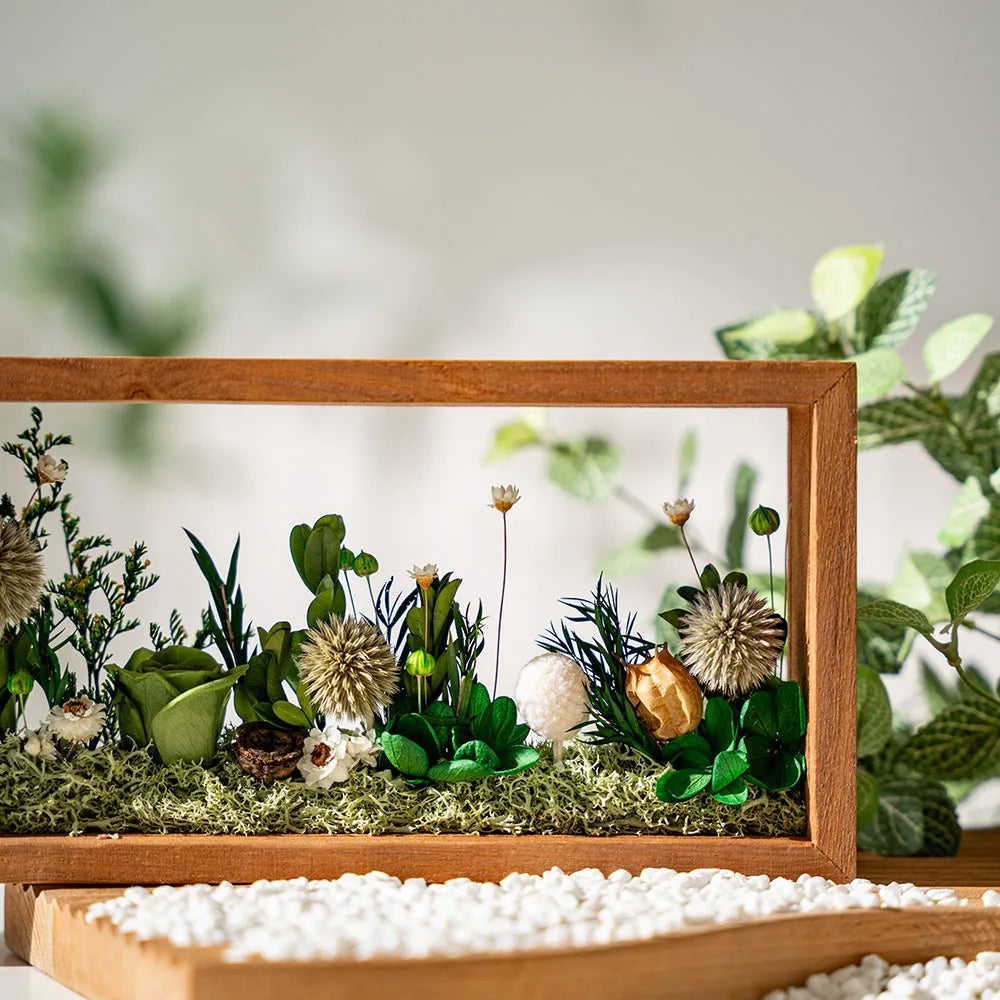 Kids Handmade Preserved Flower DIY Craft Kit With Photo Frame Tools Home Decor Birthday Gift
