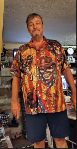 Cowboy Skull America Vintage Style - Hawaiian Shirt