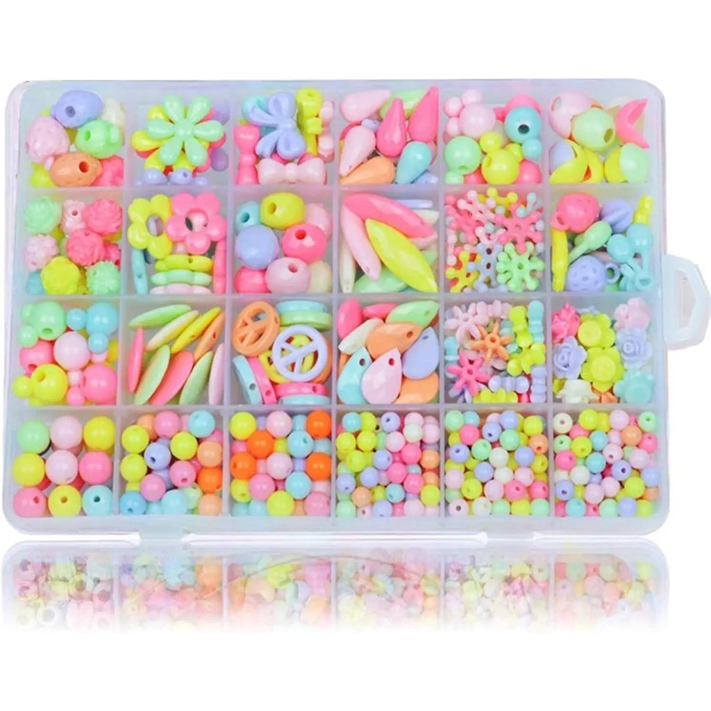 500pcs Clay Beads Bracelet Making Kit Friendship Bracelet with Needle Cord DIY Arts Crafts Gift Toy for Kids Classroom Exchange