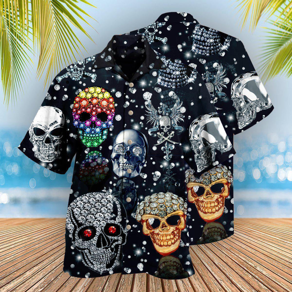 Skull Shiny Diamond - Hawaiian Shirt