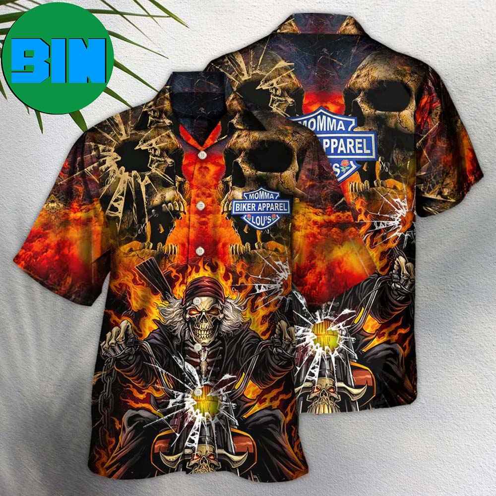 Skull Biker Lovely Style Summer Hawaiian Shirt