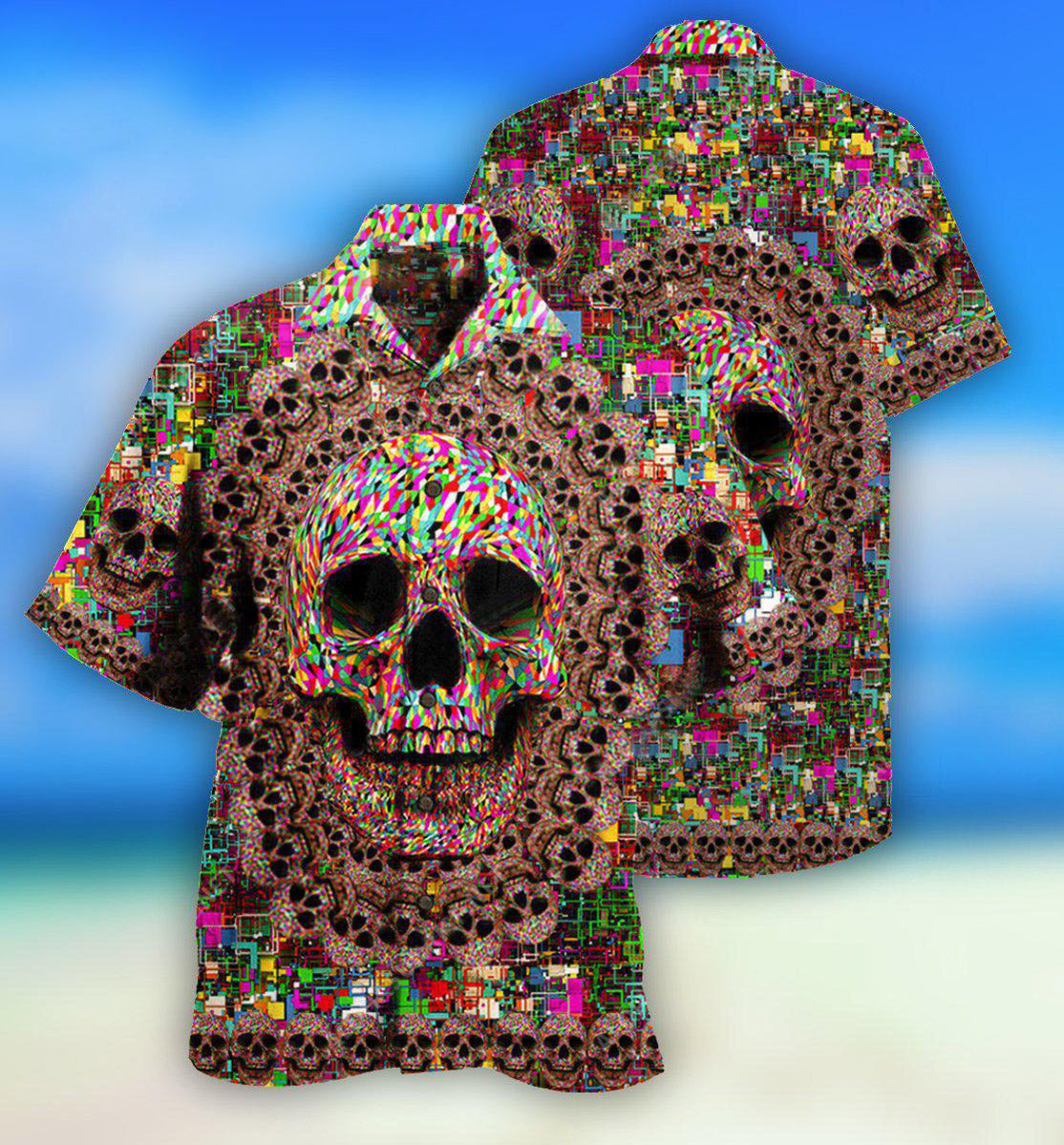 Skull Amazing Smiling - Hawaiian Shirt