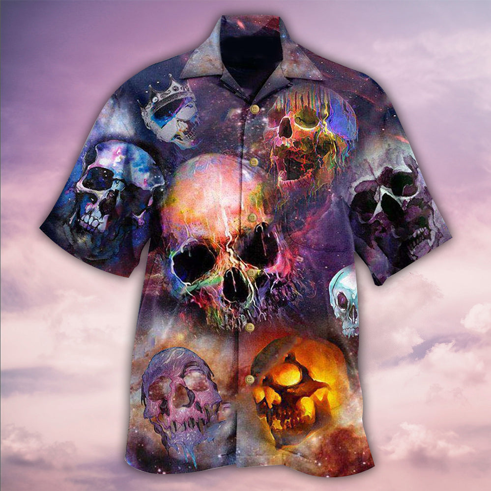 Skull Life Is Short Don't Turn Into Skull - Hawaiian Shirt