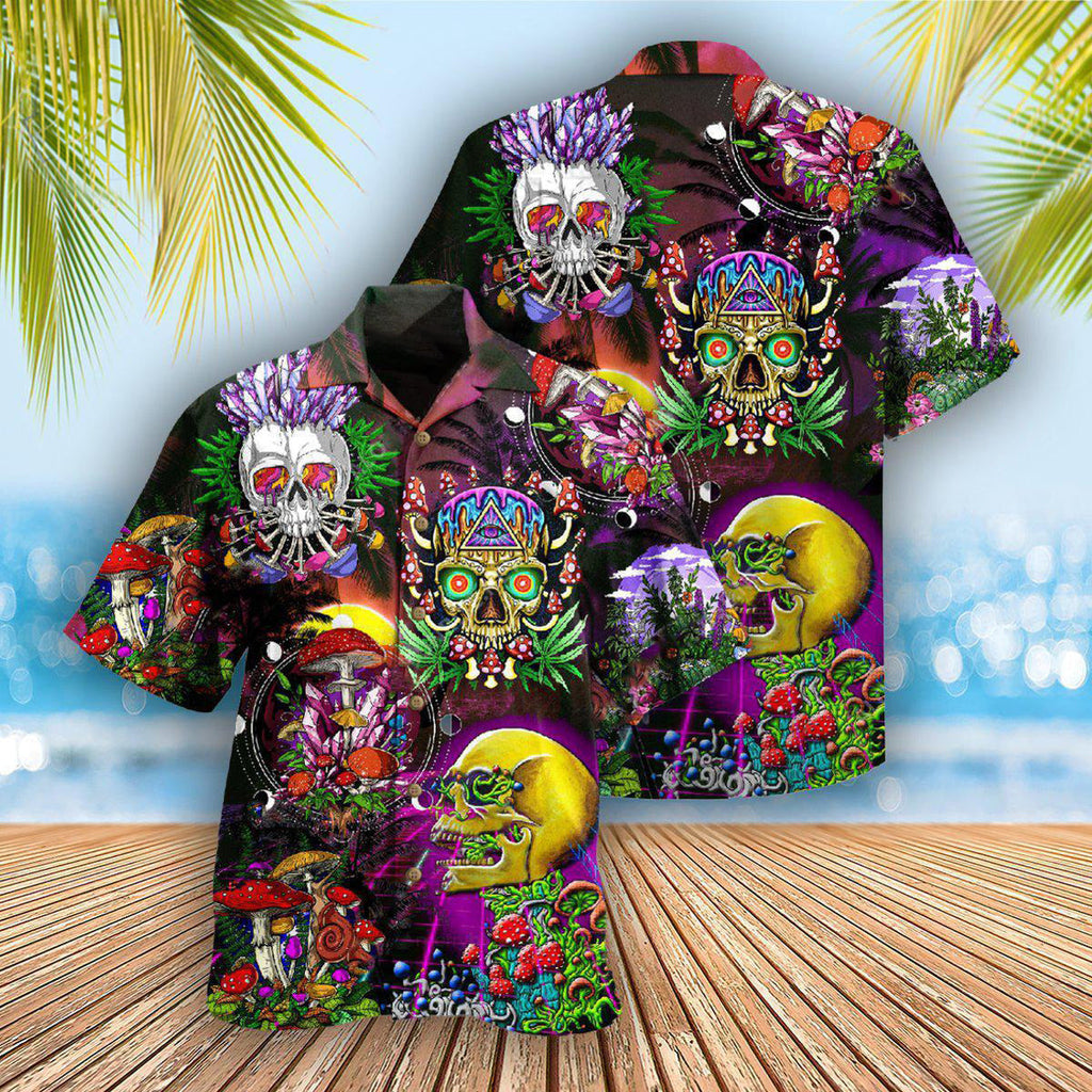Skull Life is A Game Skull - Hawaiian Shirt
