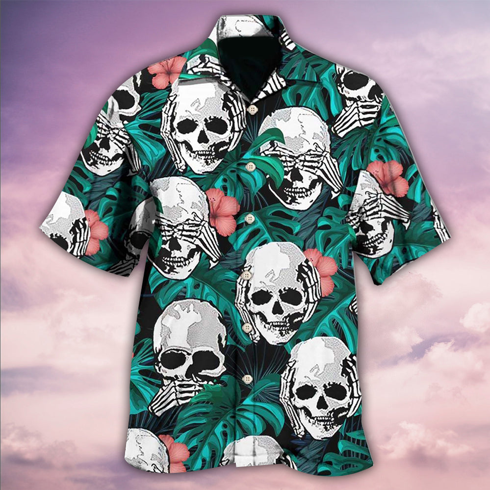Skull Love Beautiful Life - Hawaiian Shirt