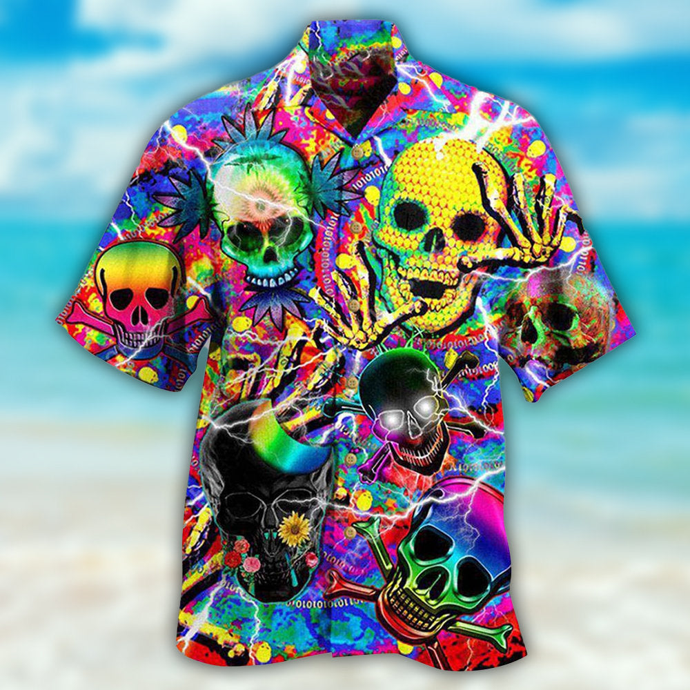 Skull Sweet Skull Say Hi - Hawaiian Shirt