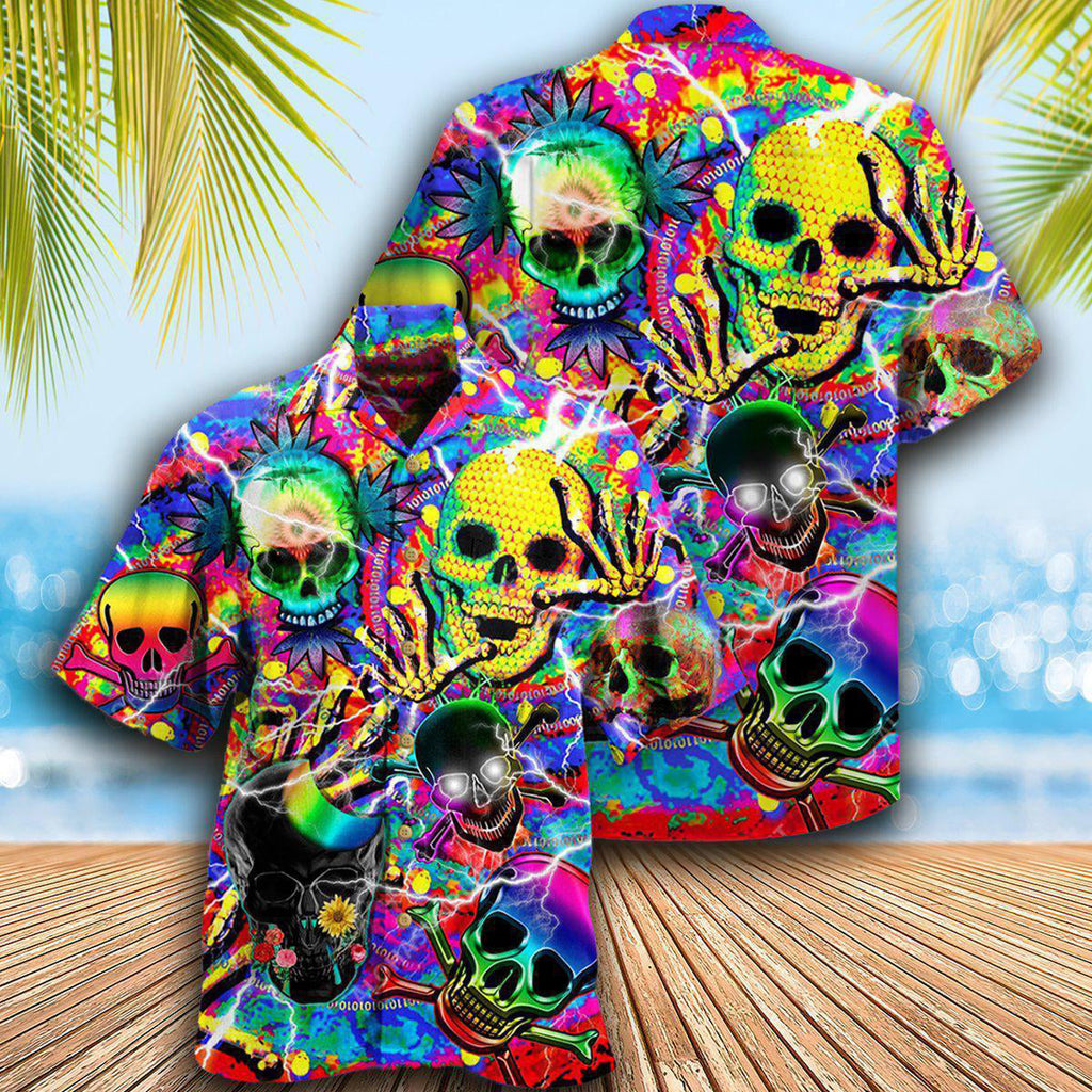 Skull Sweet Skull Say Hi - Hawaiian Shirt