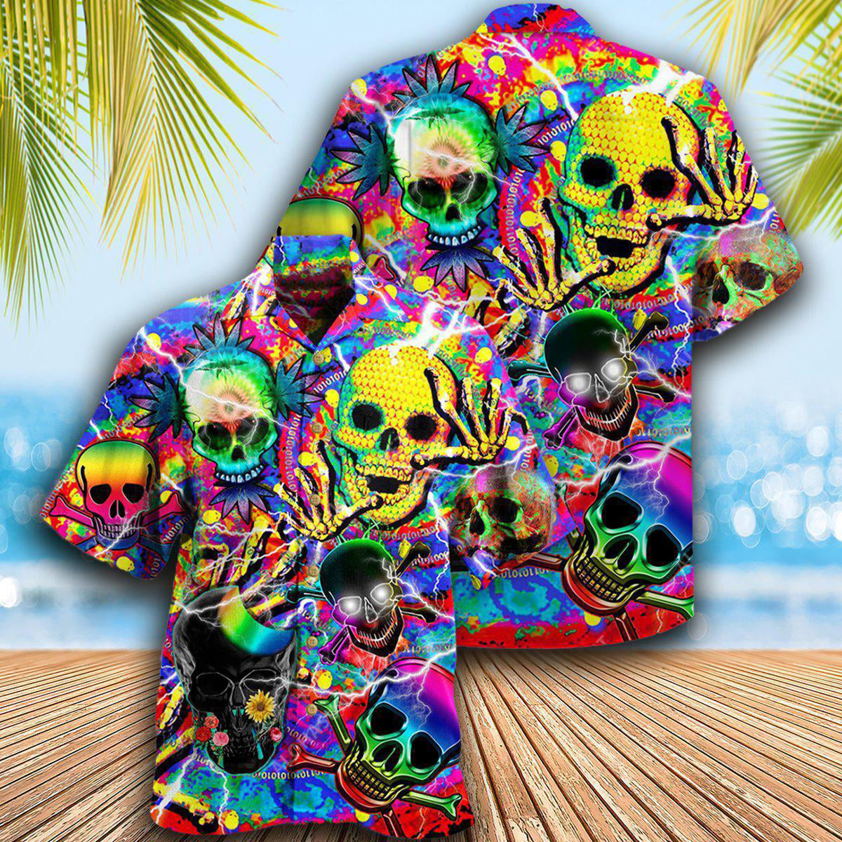 Skull Sweet Skull Say Hi - Hawaiian Shirt