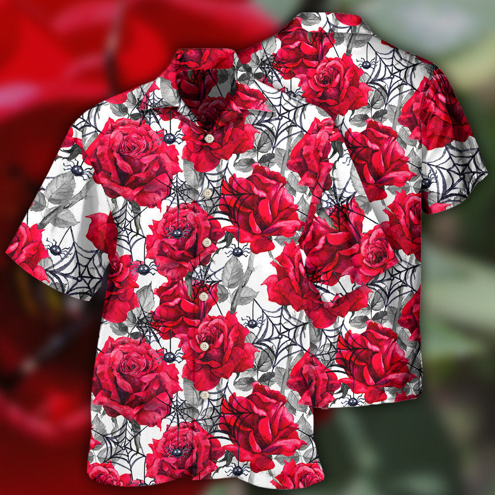 Rose And Spider - Hawaiian Shirt
