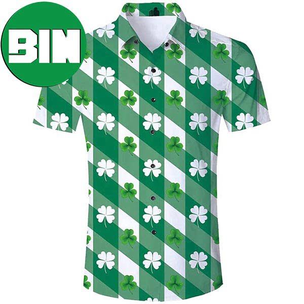 St Patrick's Day Funny Shamrock Summer Hawaiian Shirt