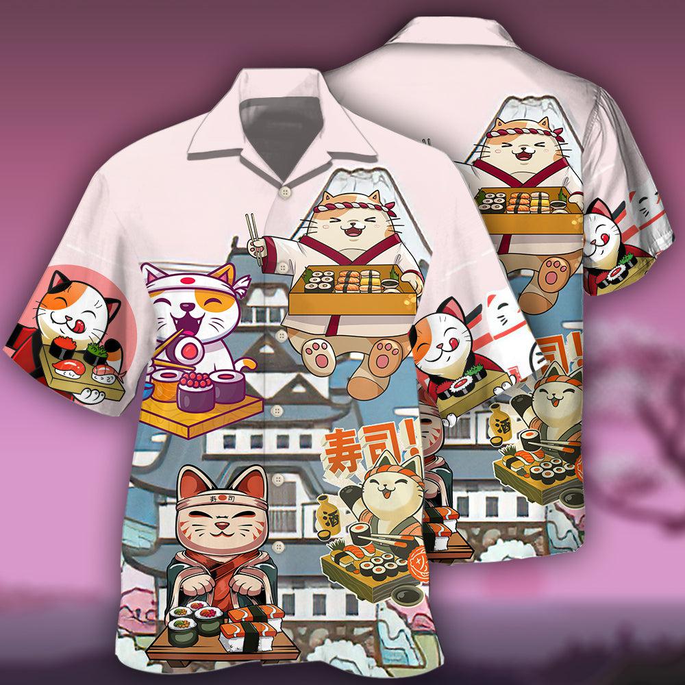 Cat Sushi Lovely - Hawaiian Shirt
