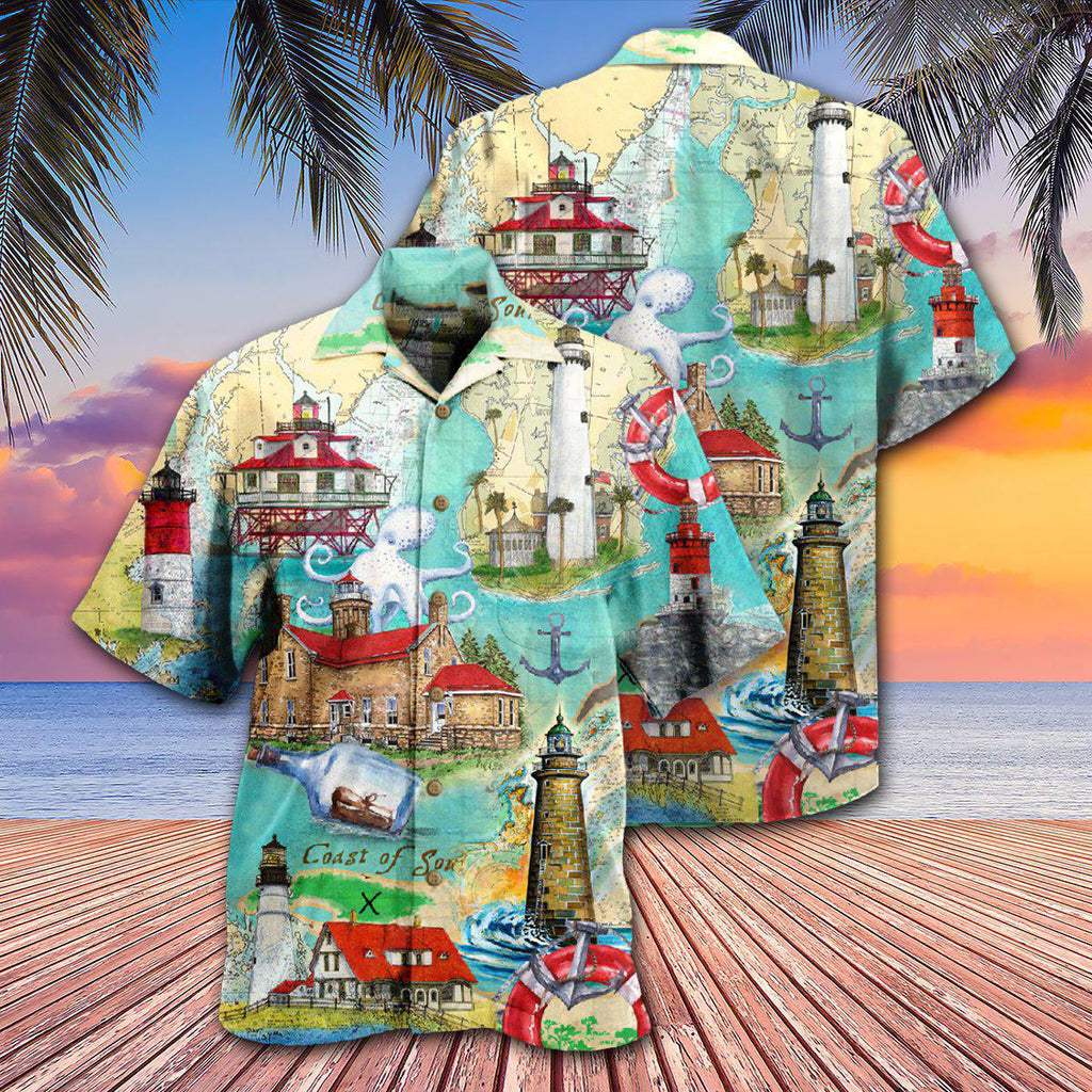 Lighthouse Take The Cruise Of Your Life Follow The Lighthouse - Hawaiian Shirt