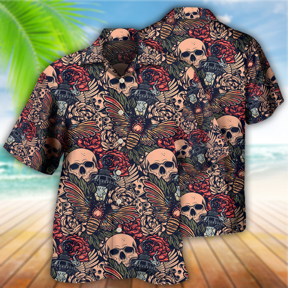 Tattoo Skull Amazing Christmas Fantastic - Hawaiian Shirt
