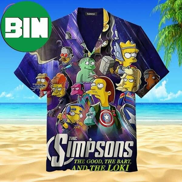 The Simpson Family Avengers Marvel Studios Summer Hawaiian Shirt