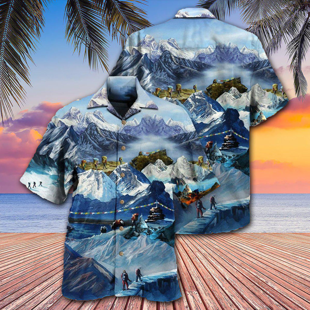 Climb The Snow Mountains Are Calling I Must Go - Hawaiian Shirt