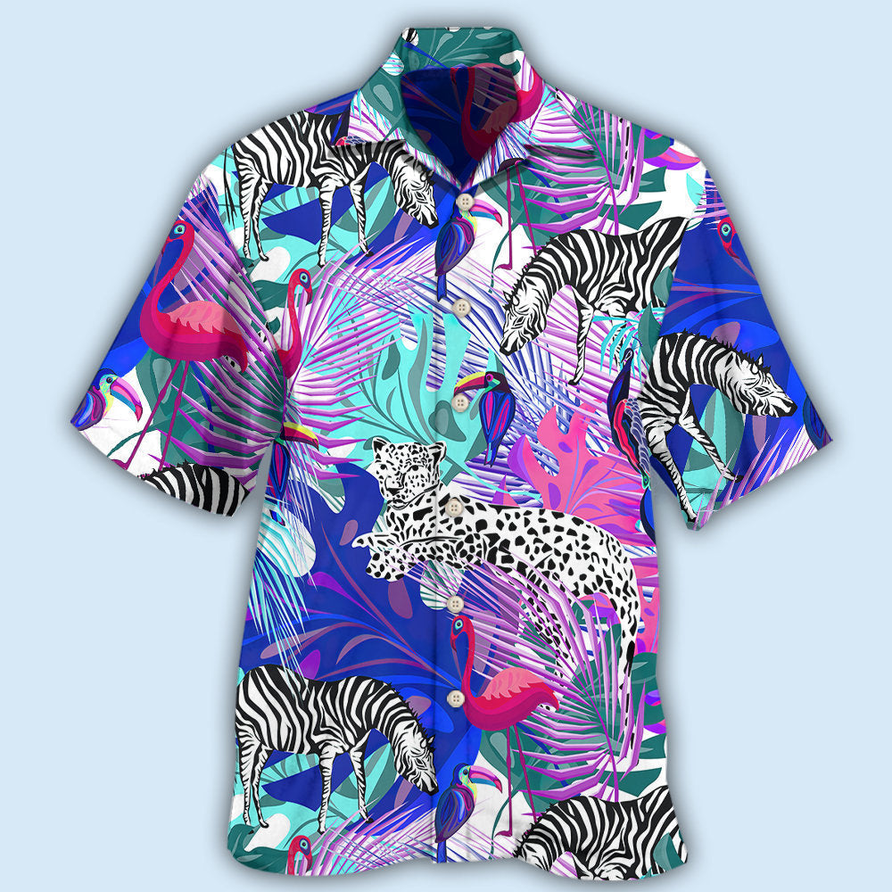 Animals Tropical Animals Tropical Leaf With Colorful Style - Hawaiian Shirt