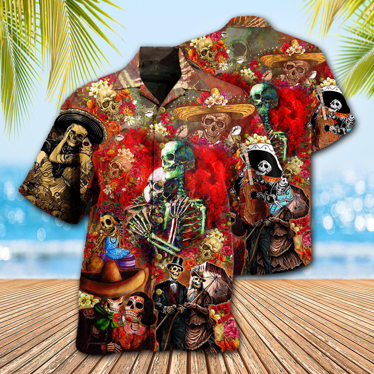 Skull Until We Are Seperated By Death - Hawaiian Shirt