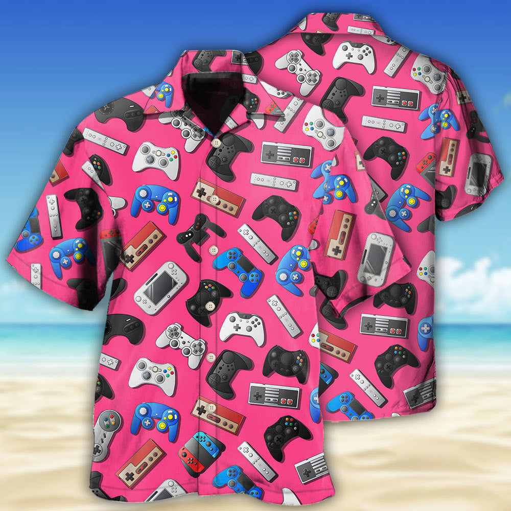 Game A Pink Video Game So Fun - Hawaiian Shirt