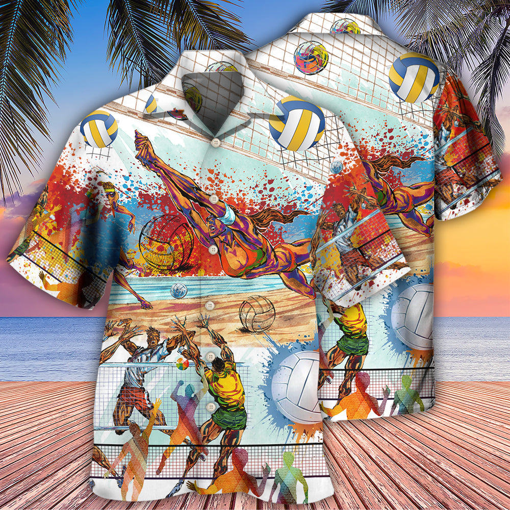 Volleyball Is My Therapy Mix Color - Hawaiian Shirt