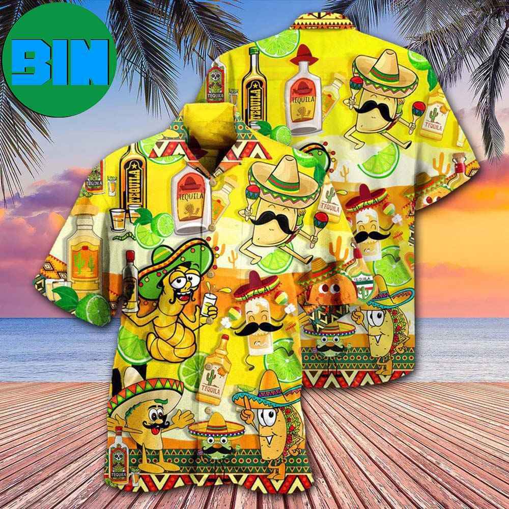 Wine Tequila Magic Water For Fun People Tropical Hawaiian Shirt
