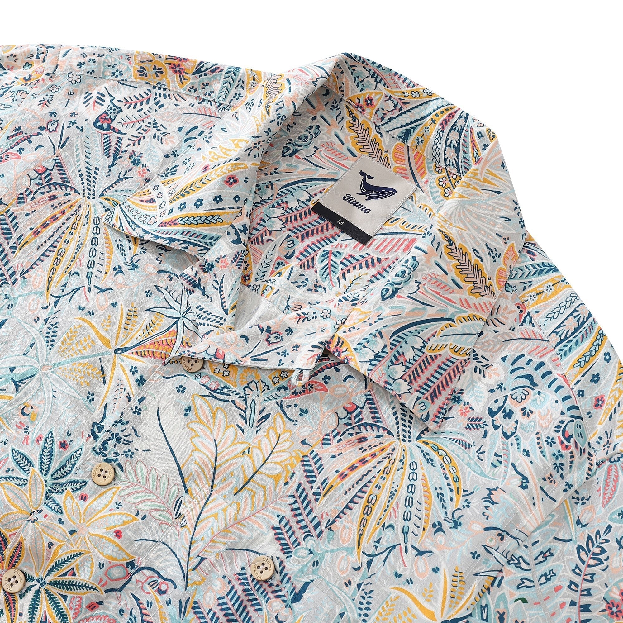 Hawaiian Shirt For Men Jungle Shirt Camp Collar By Amy