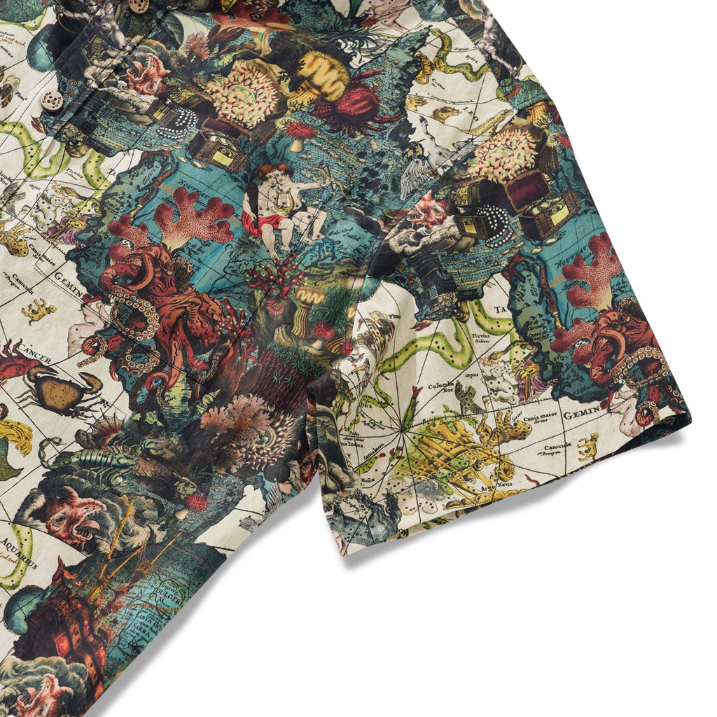 Men's Hawaiian Shirt Short Sleeve Button-down 100% Cotton Art Shirt By Huan huan