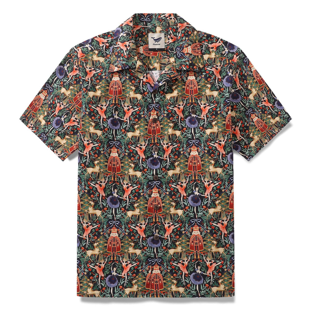 Hawaiian Shirt Christmas Hawaiian Shirt For Royal Celebration Camp Collar By Wipada Kulenkampff