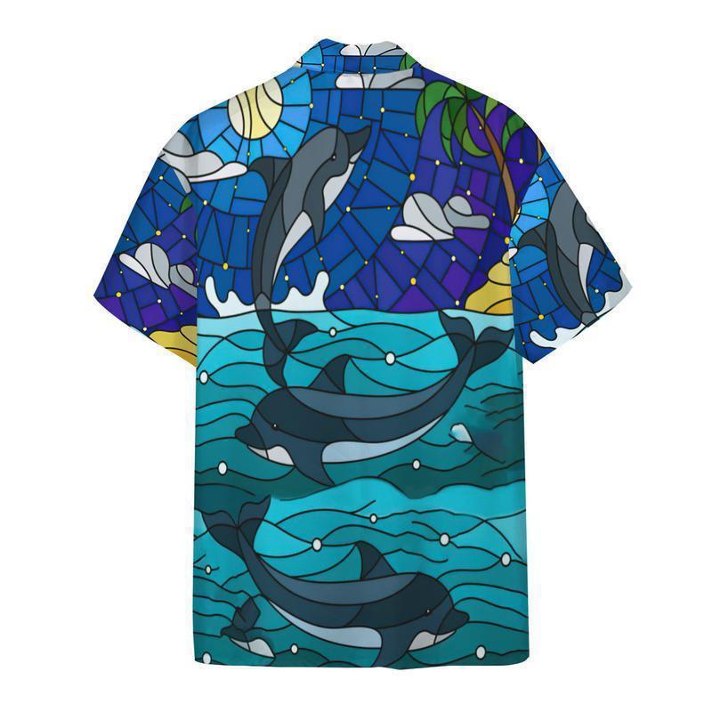 Dolphin Ocean Biology Into The Sea - Hawaiian Shirt