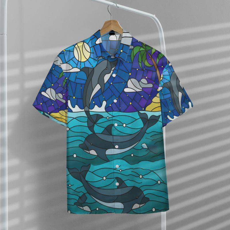 Dolphin Ocean Biology Into The Sea - Hawaiian Shirt