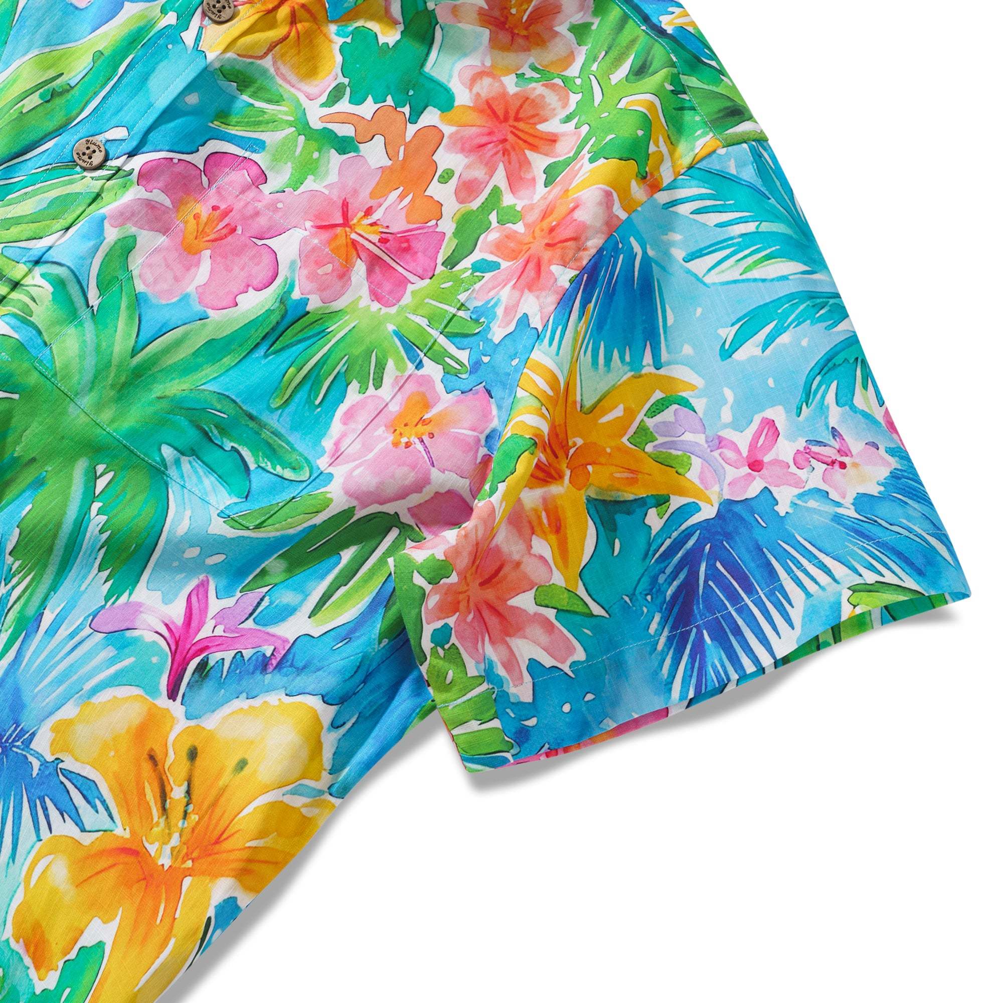Vacation Hawaiian Shirt 100% Cotton Men's Colorful Short Sleeve Button-down Aloha Shirt Get Ready For Vacation By Sun