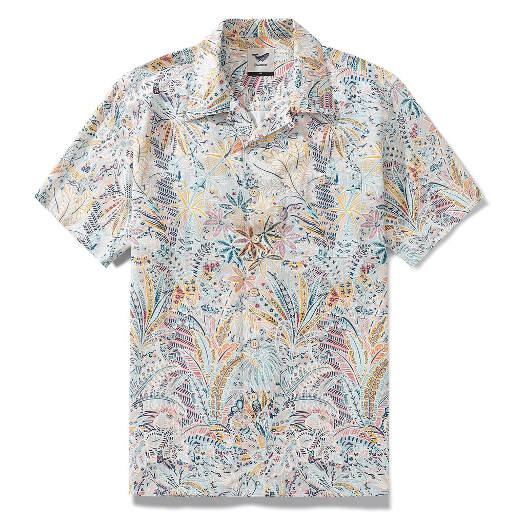Hawaiian Shirt For Men Jungle Shirt Camp Collar By Amy