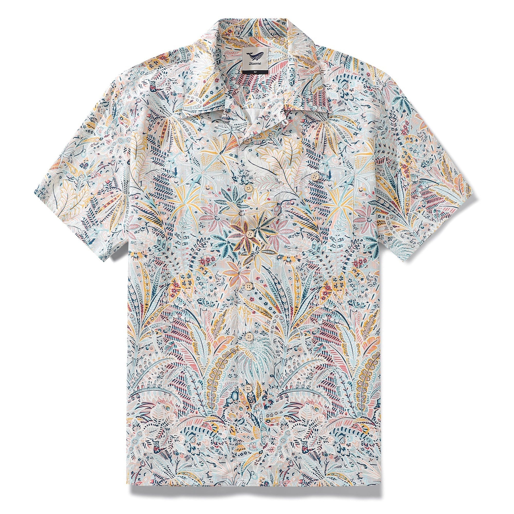 Hawaiian Shirt For Men Jungle Shirt Camp Collar By Amy