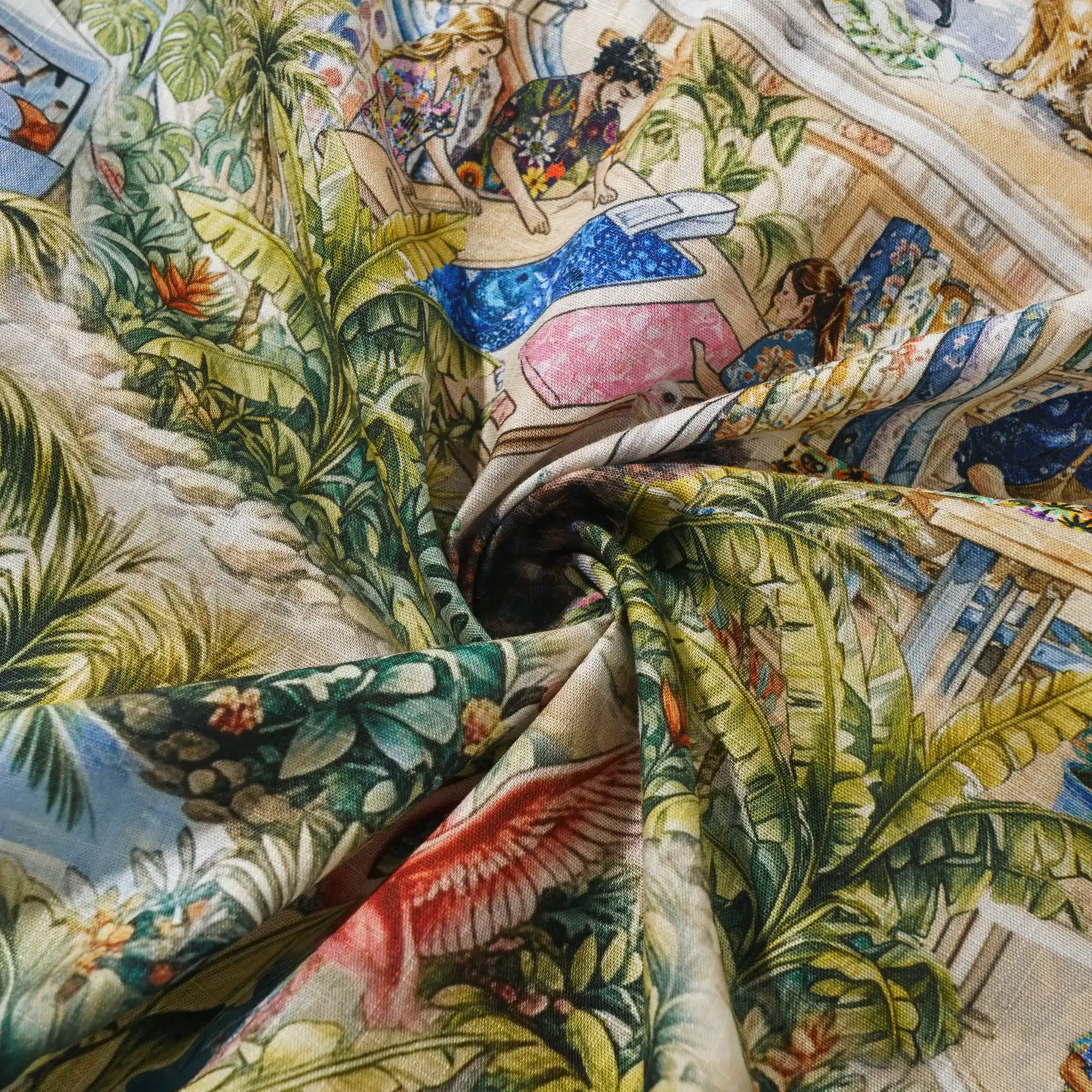 4th Anniversary Men's Hawaiian Shirt Short Sleeve Camp Collar 100% Cotton Blue Aloha Yiume Dream By The Coast By Huan huan